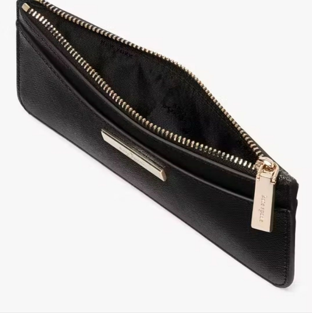 Kate Spade *Kenzie* Large Slim Cardholder Wallet in Black - Picture 8 of 14
